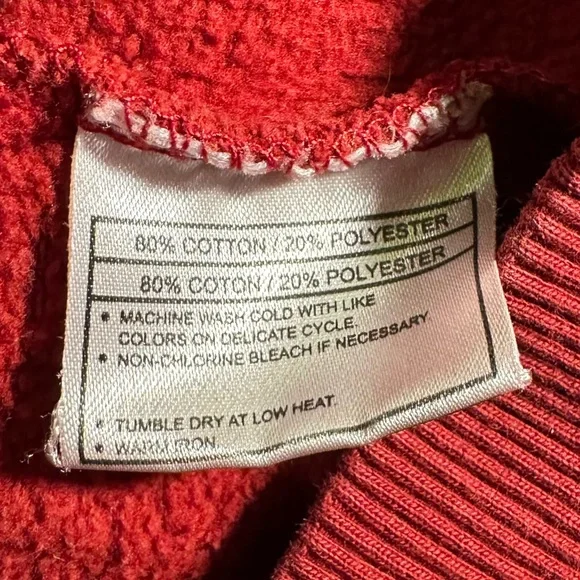 Ariat Women’s 1/4 Zip Red Fleece Pullover Ariat Spellout Size Medium - Picture 6 of 7